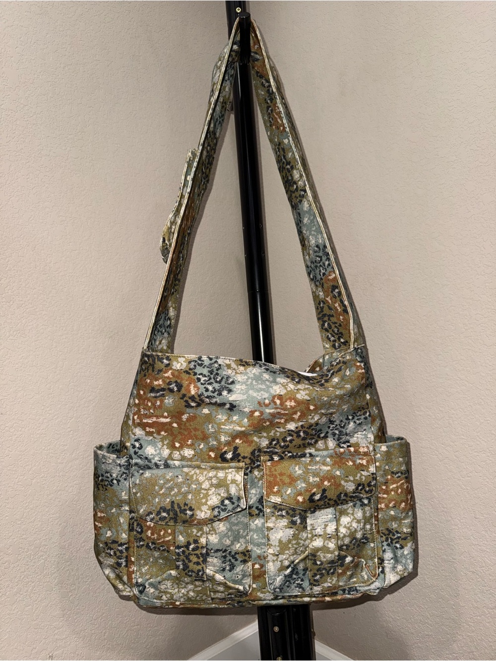 Free People Multicolor Patterned Shoulder Bag — Rust, Olive, Slate
